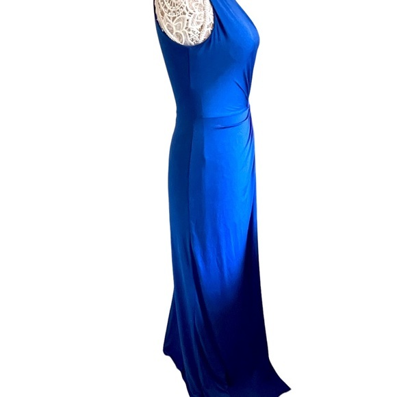 Soprano‎ one shoulder ruched high split twist front body con dress Sz. M - Picture 4 of 12